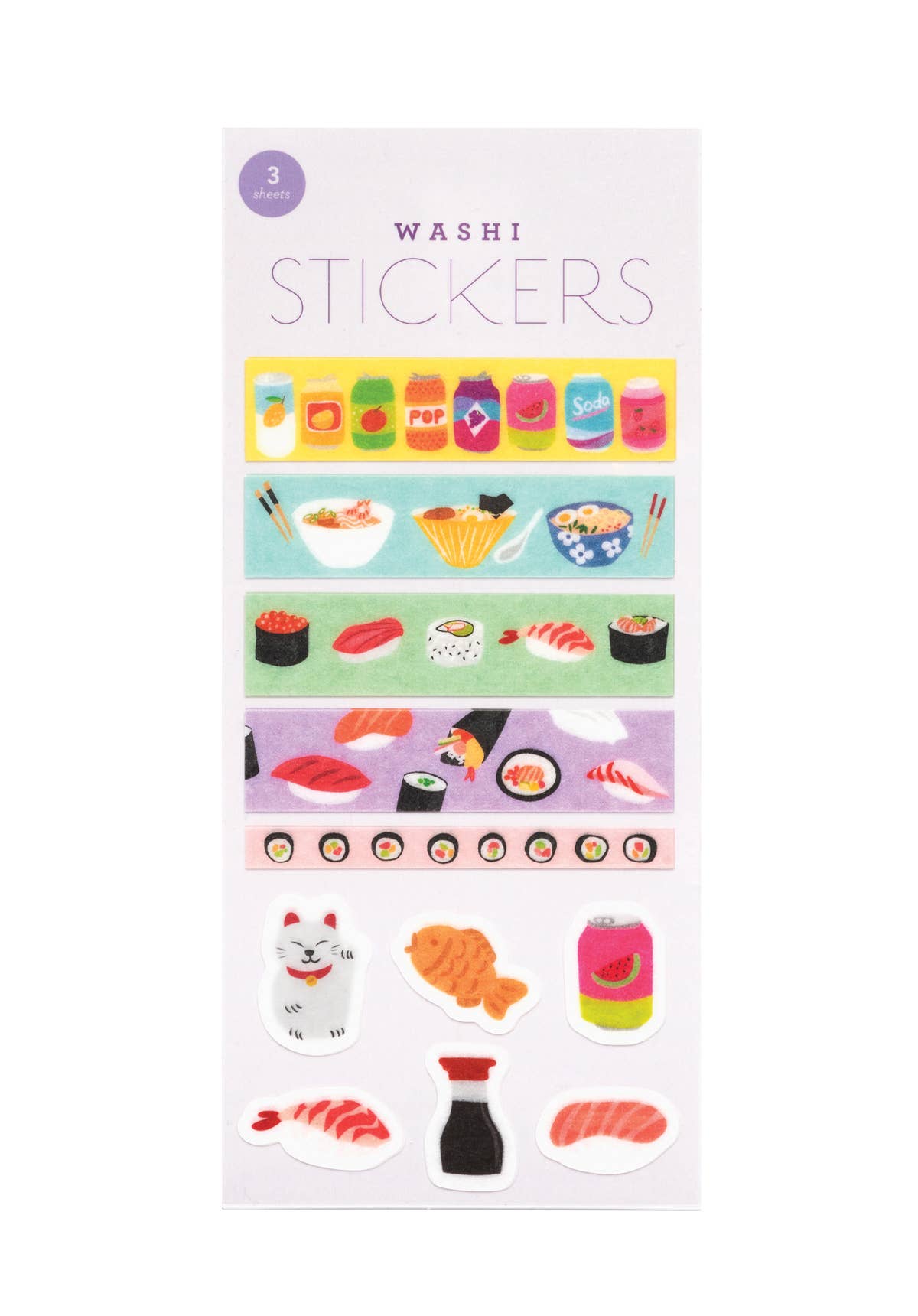 ASIAN FOODS WASHI STICKERS