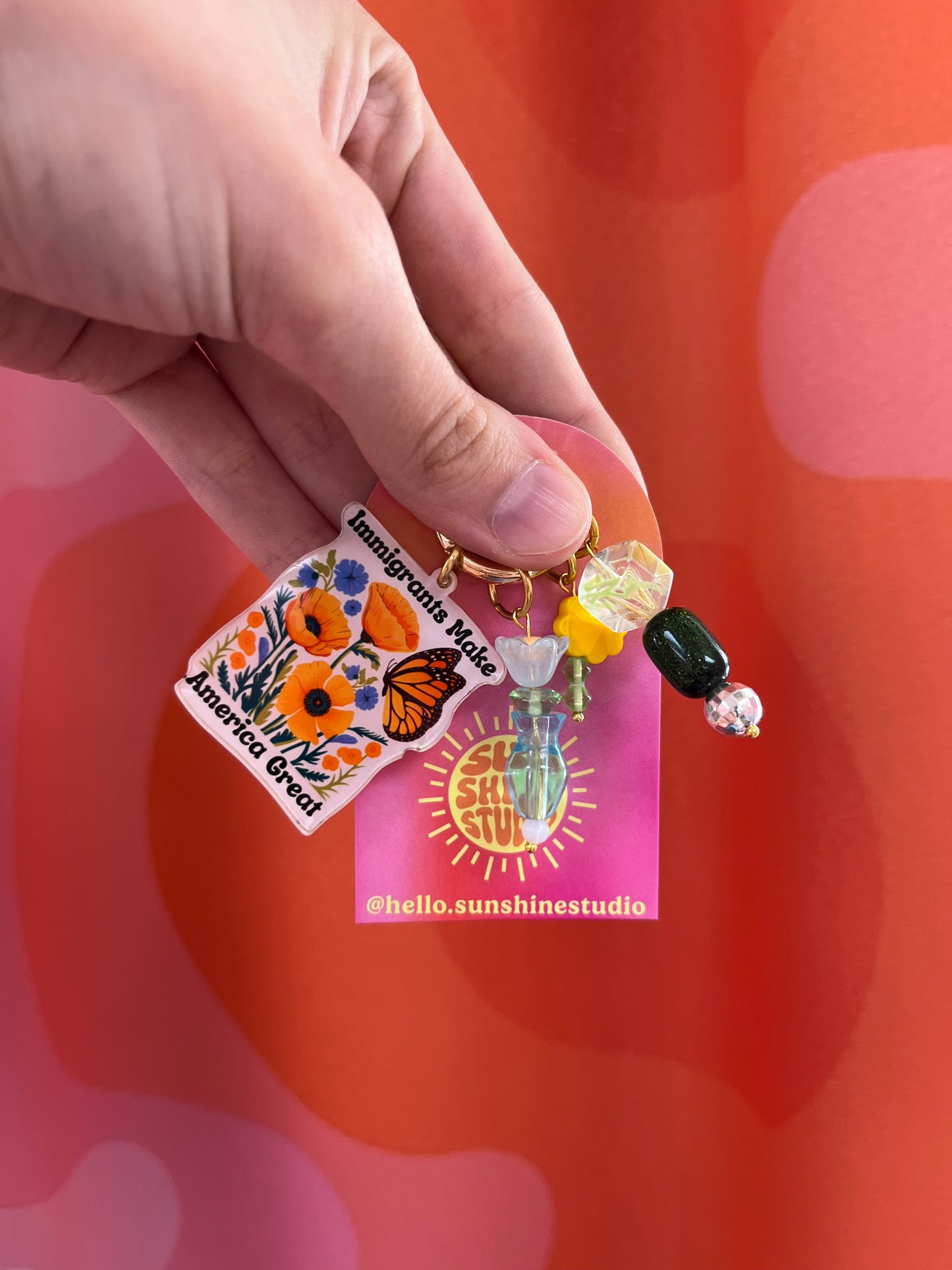 Immigrants Make America Great Bag Charm