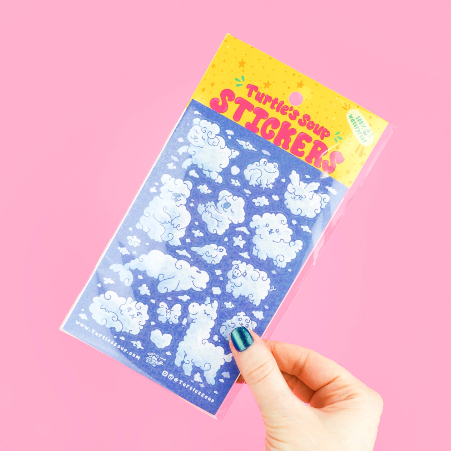 Animal Clouds | Blue Sky | Imagination Glitter Sticker Sheet