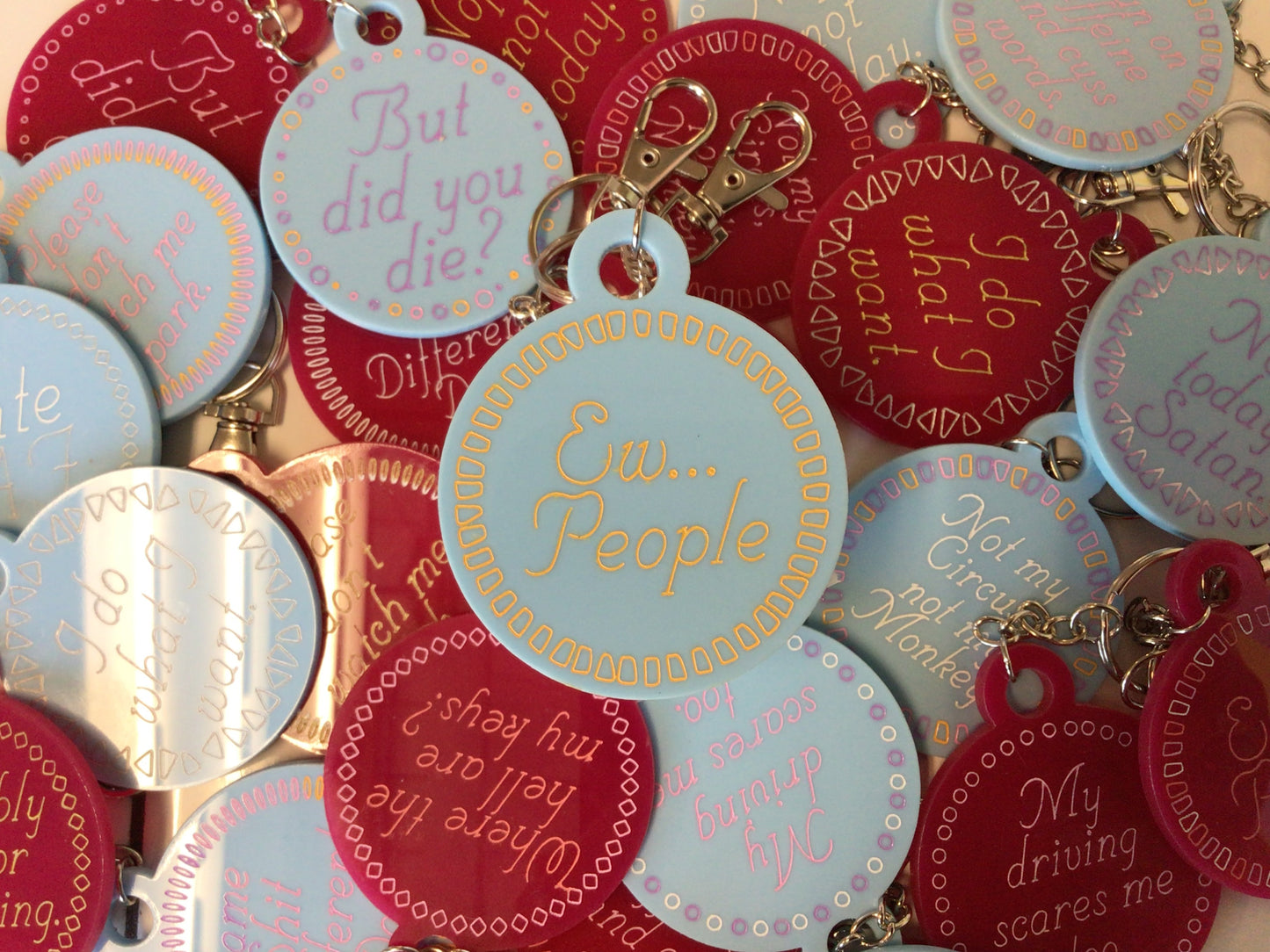 Ew… People Keychain