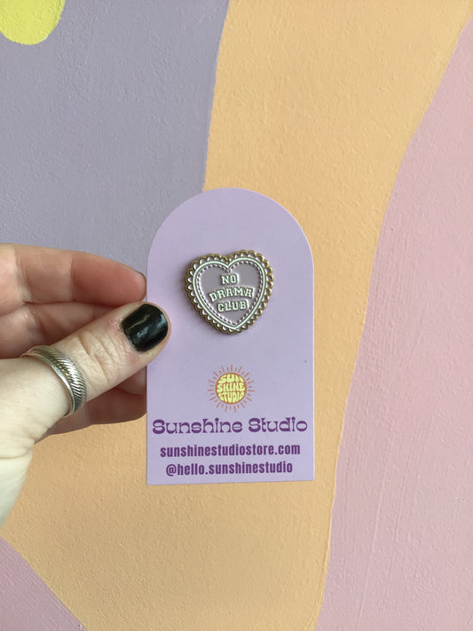 “No Drama Club” Enamel Pin