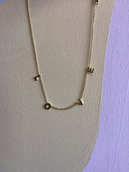 ‘LOVE’ necklace