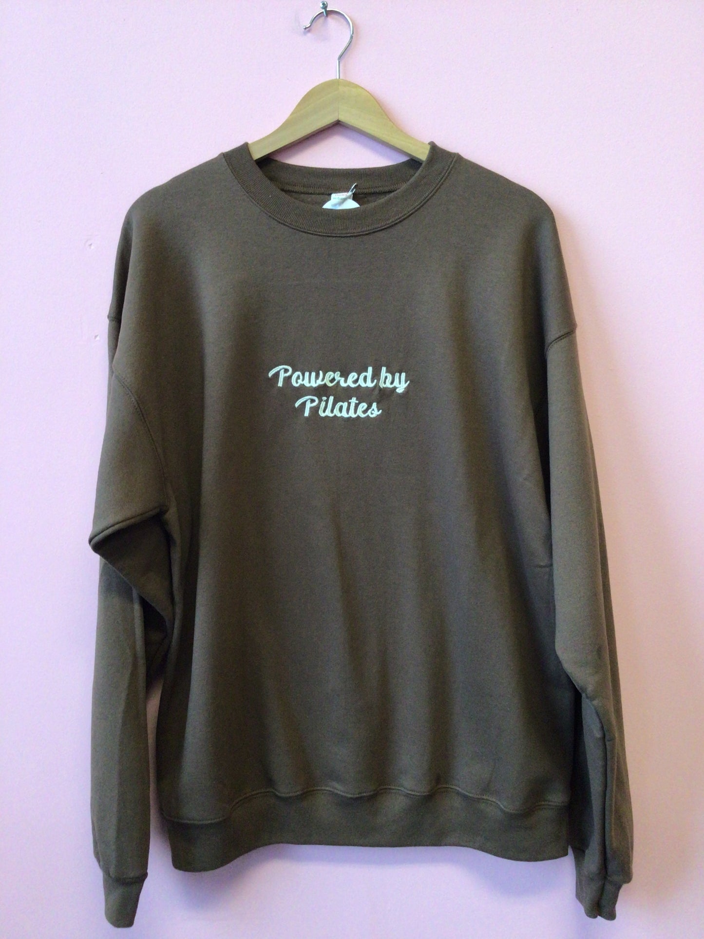“Powered by Pilates” Embroidered Top