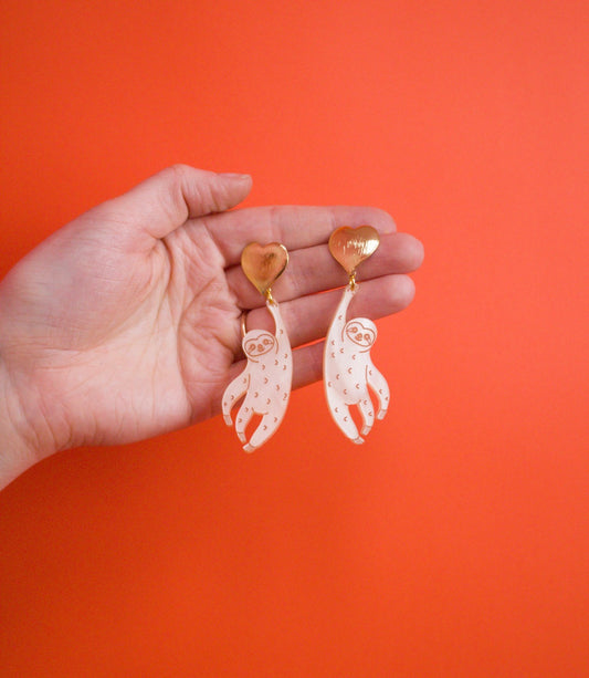 Happy Sloth Earrings