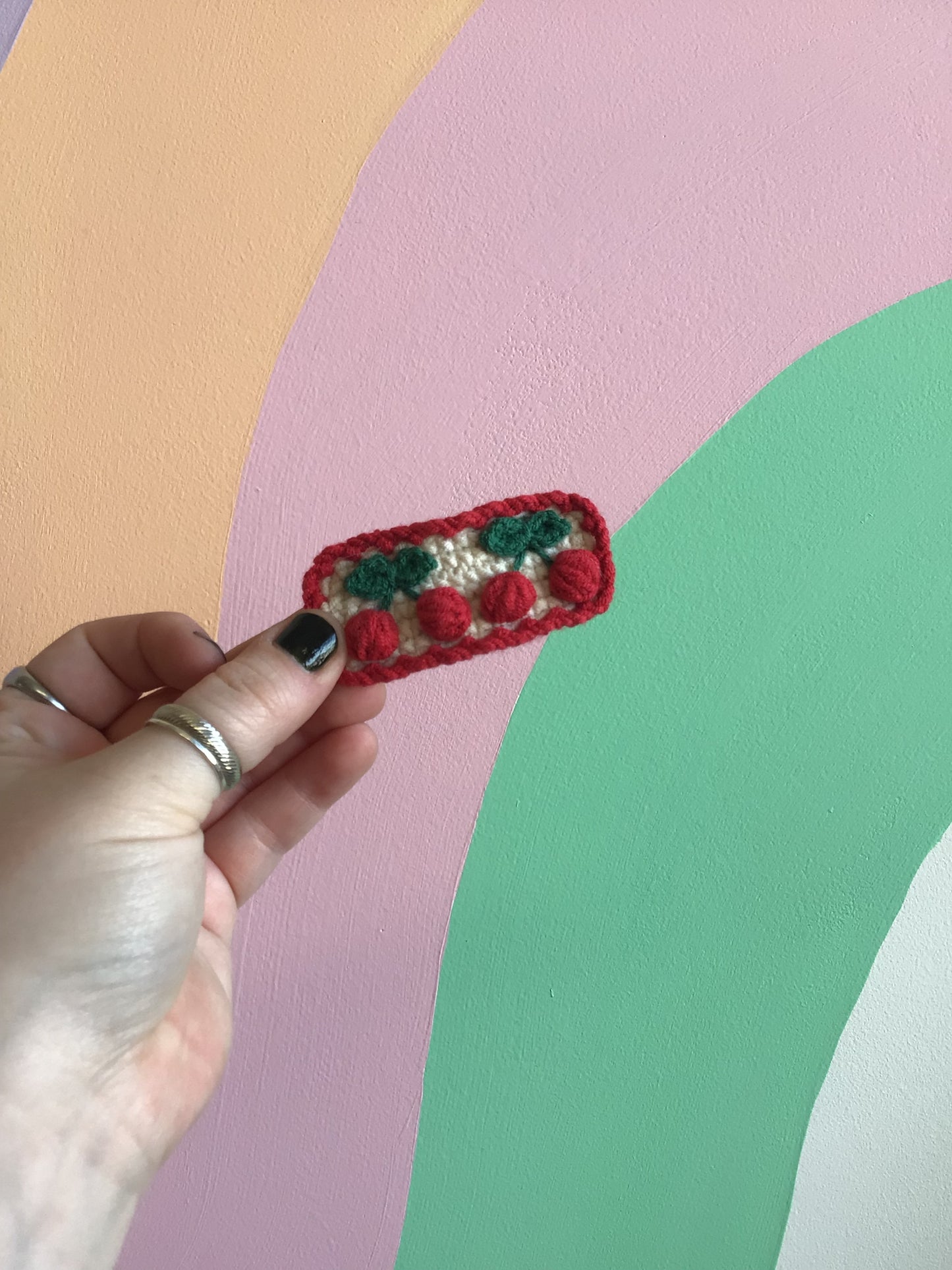 Crocheted Hair Clips