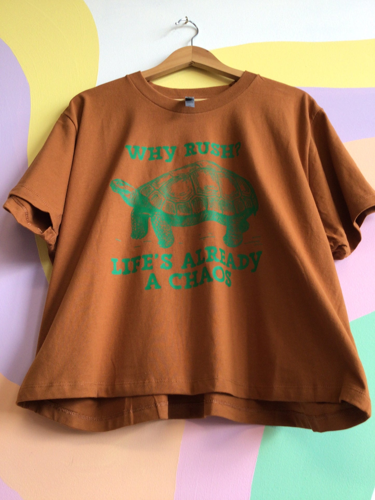 "Why Rush? Life's Already a Chaos" T-Shirt