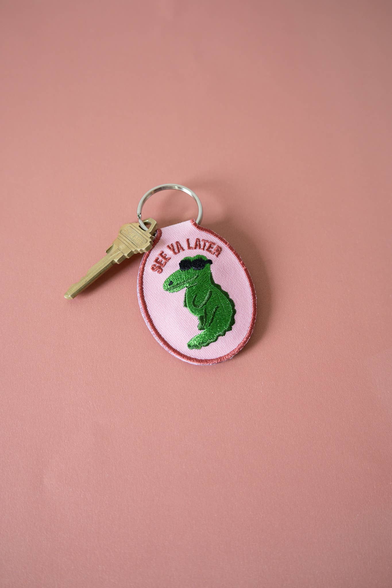Later Gator Embroidered Keychain