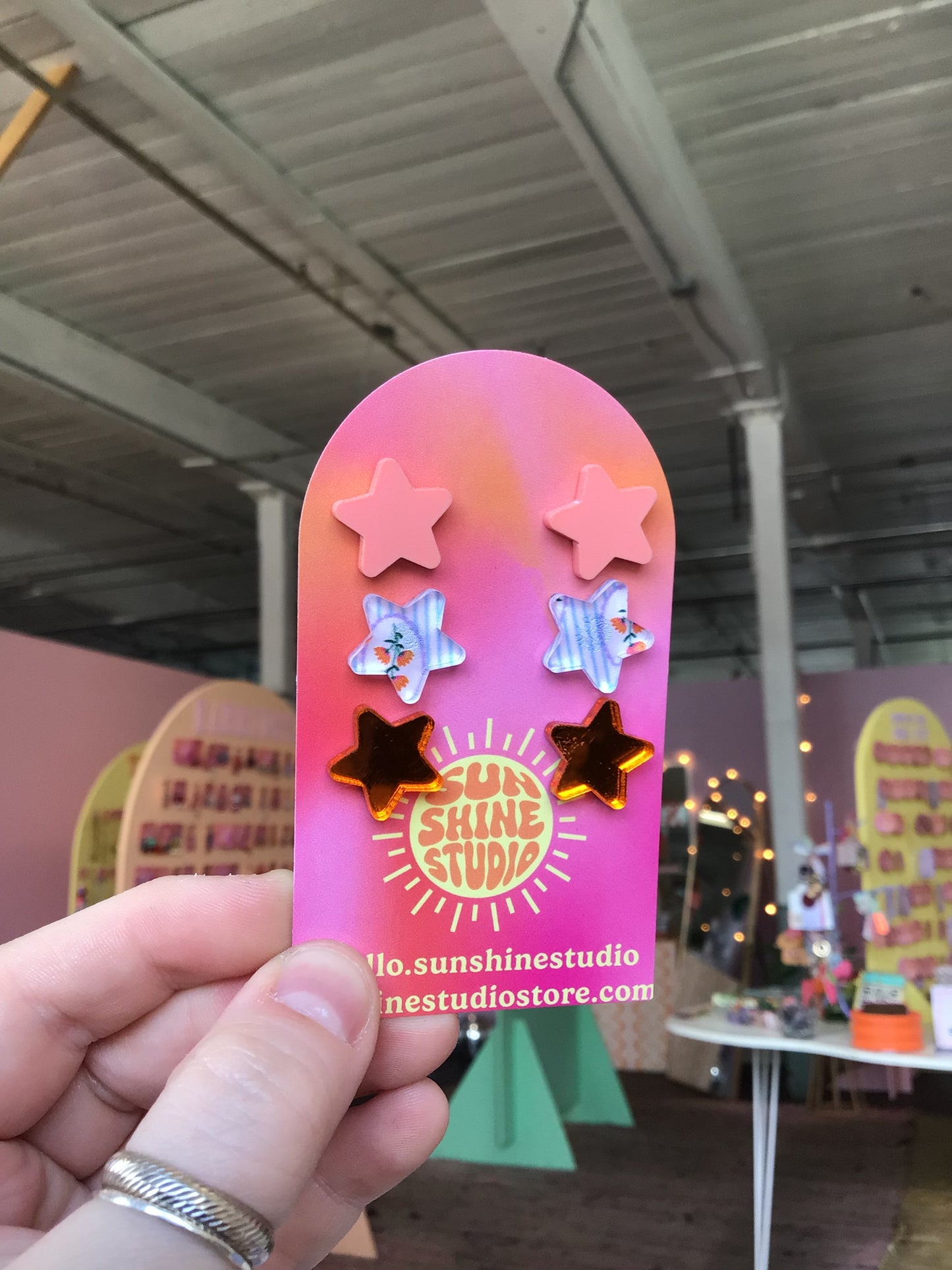 Happy Shapes Acrylic Stud Packs