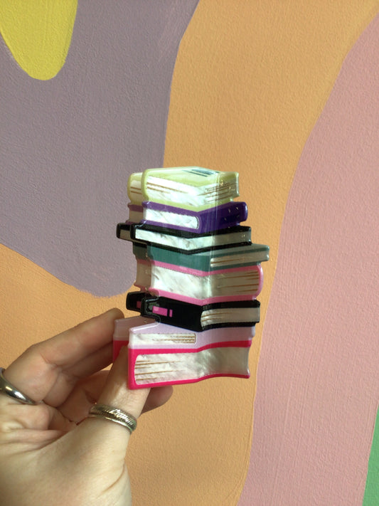 Book Stack Hair Claw