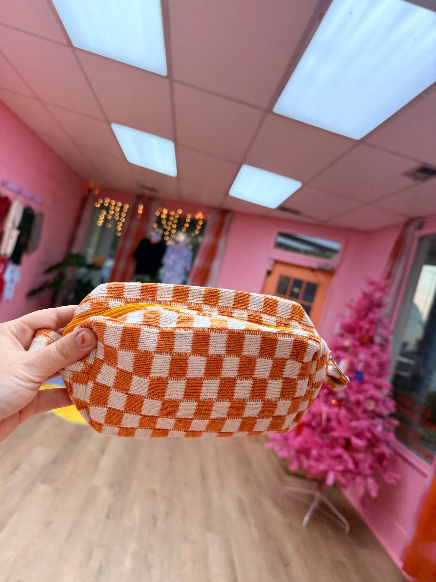 Knitted Cosmetics Bag