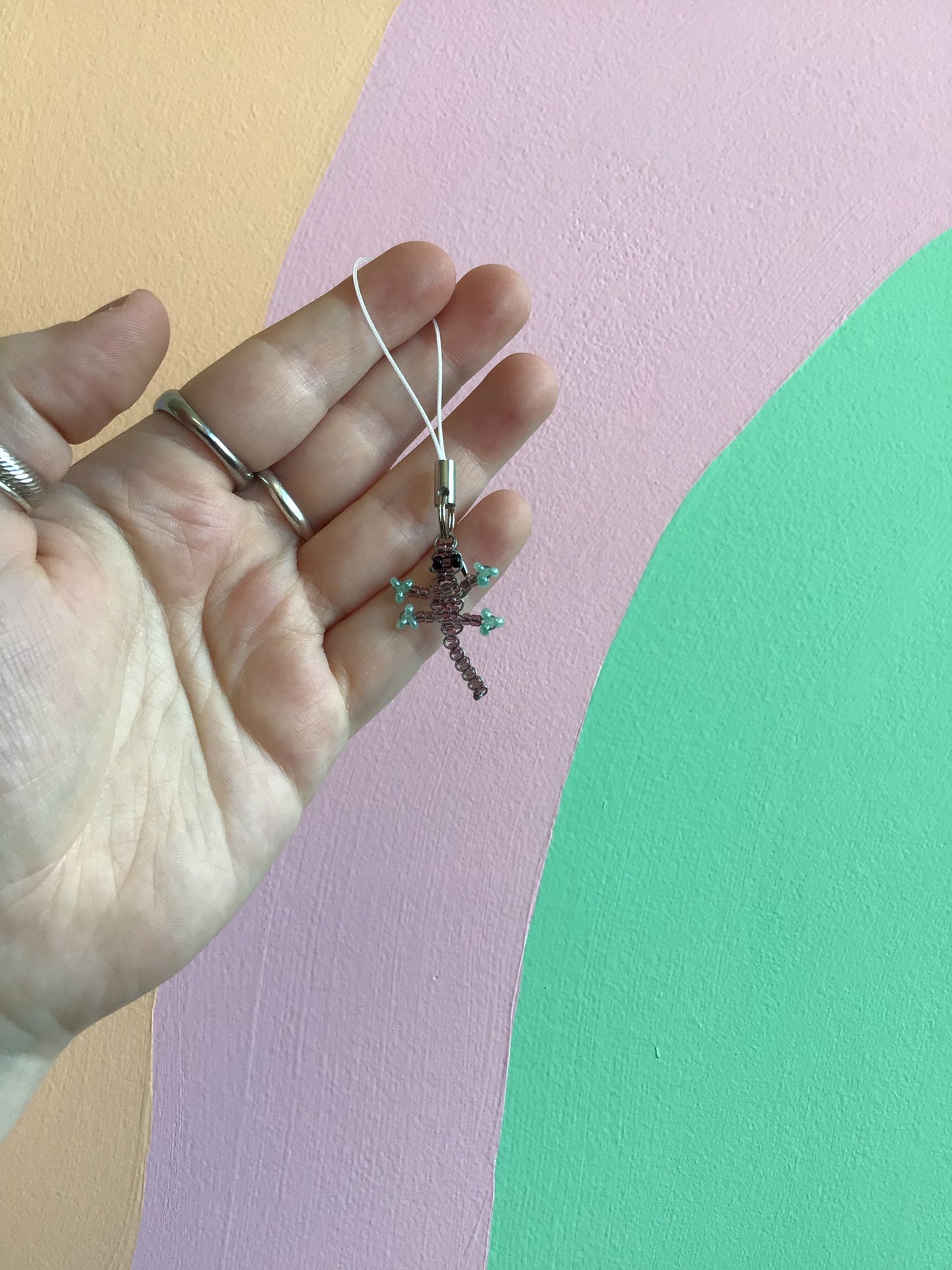 Teeny Beaded Phone/Bag Charms