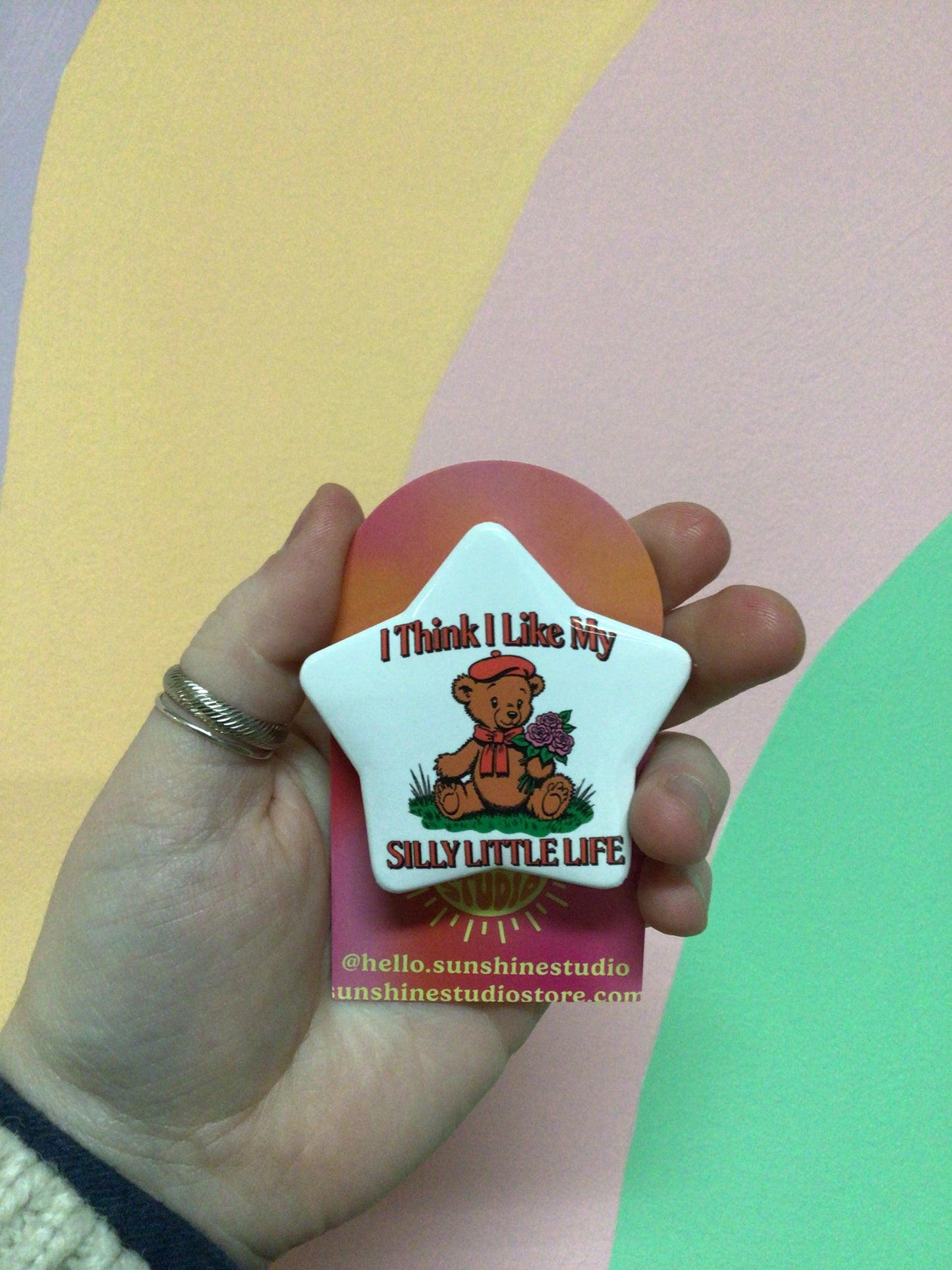 I Think I Like My Silly Little Life Pin
