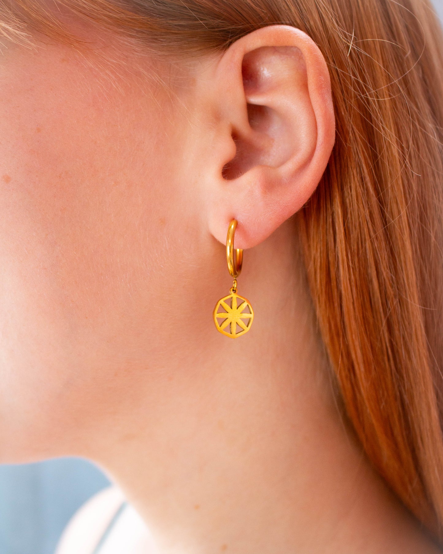 Compass Cutout Charm - Mix and Match Earring