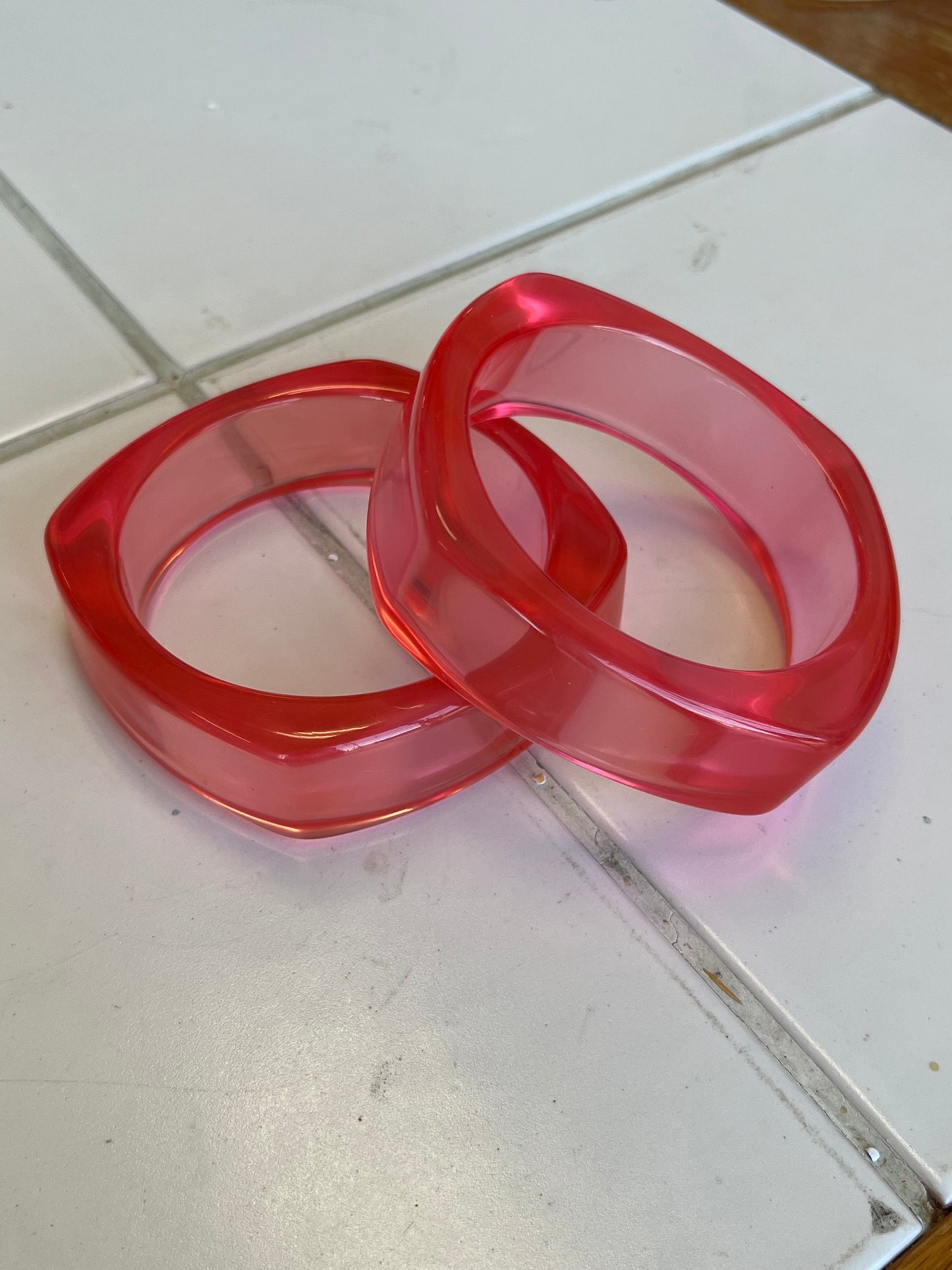 Transparent Acrylic Bangles