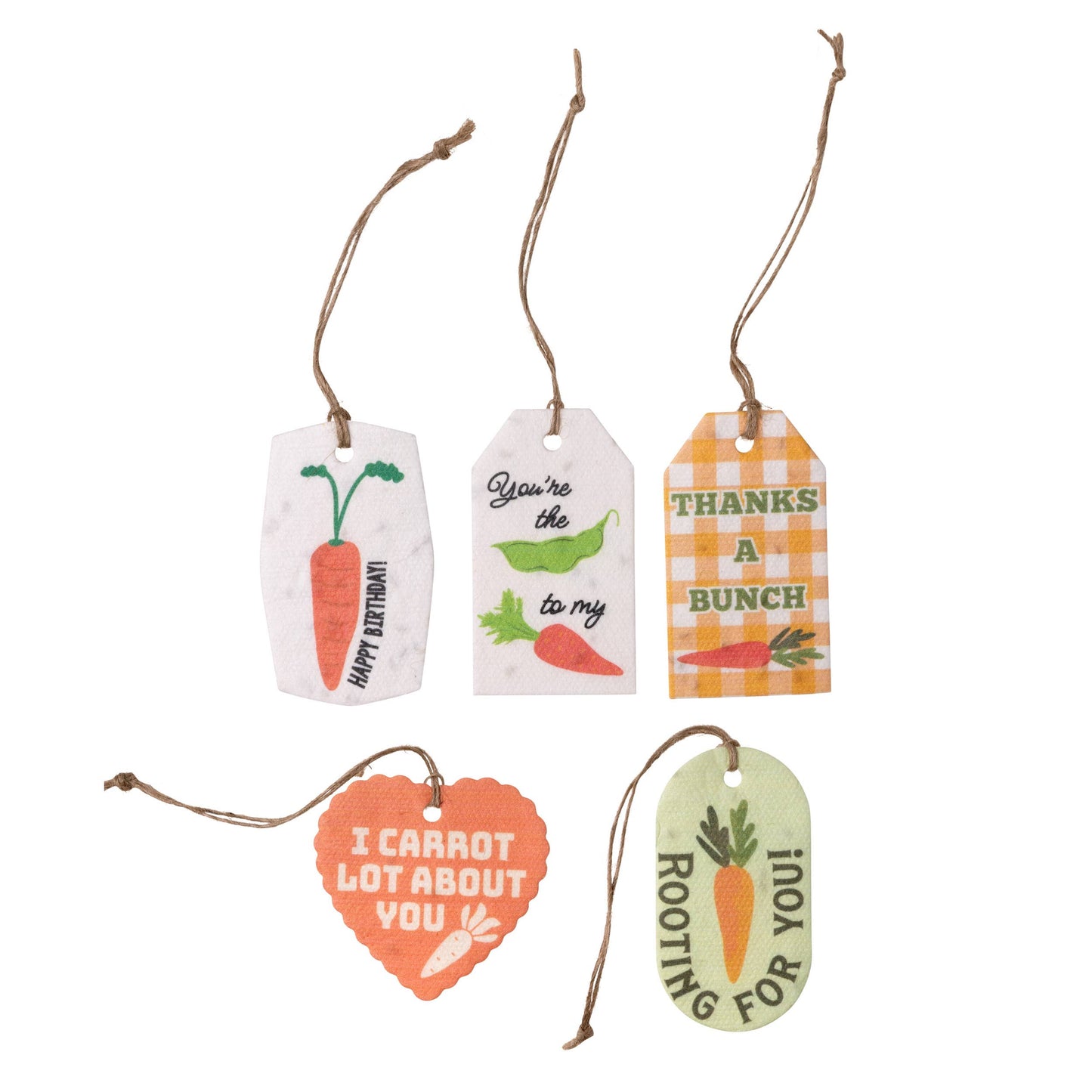 Plantable Seed Gift Tags - Vintage Seed Design, 5 Gift Tags: Lavender