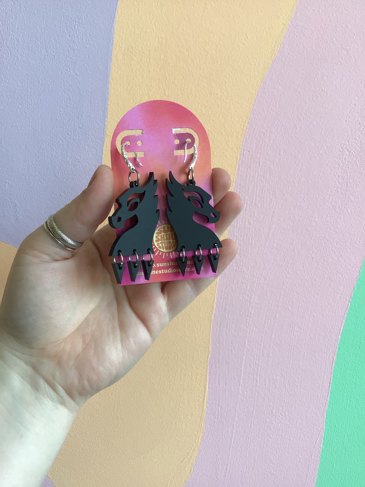 Fire Dragon Earrings