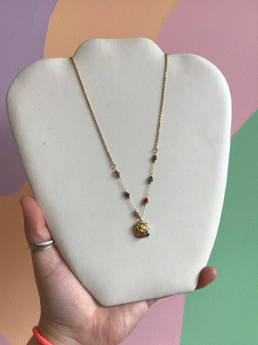 Delicate Titanium Pendant Necklace
