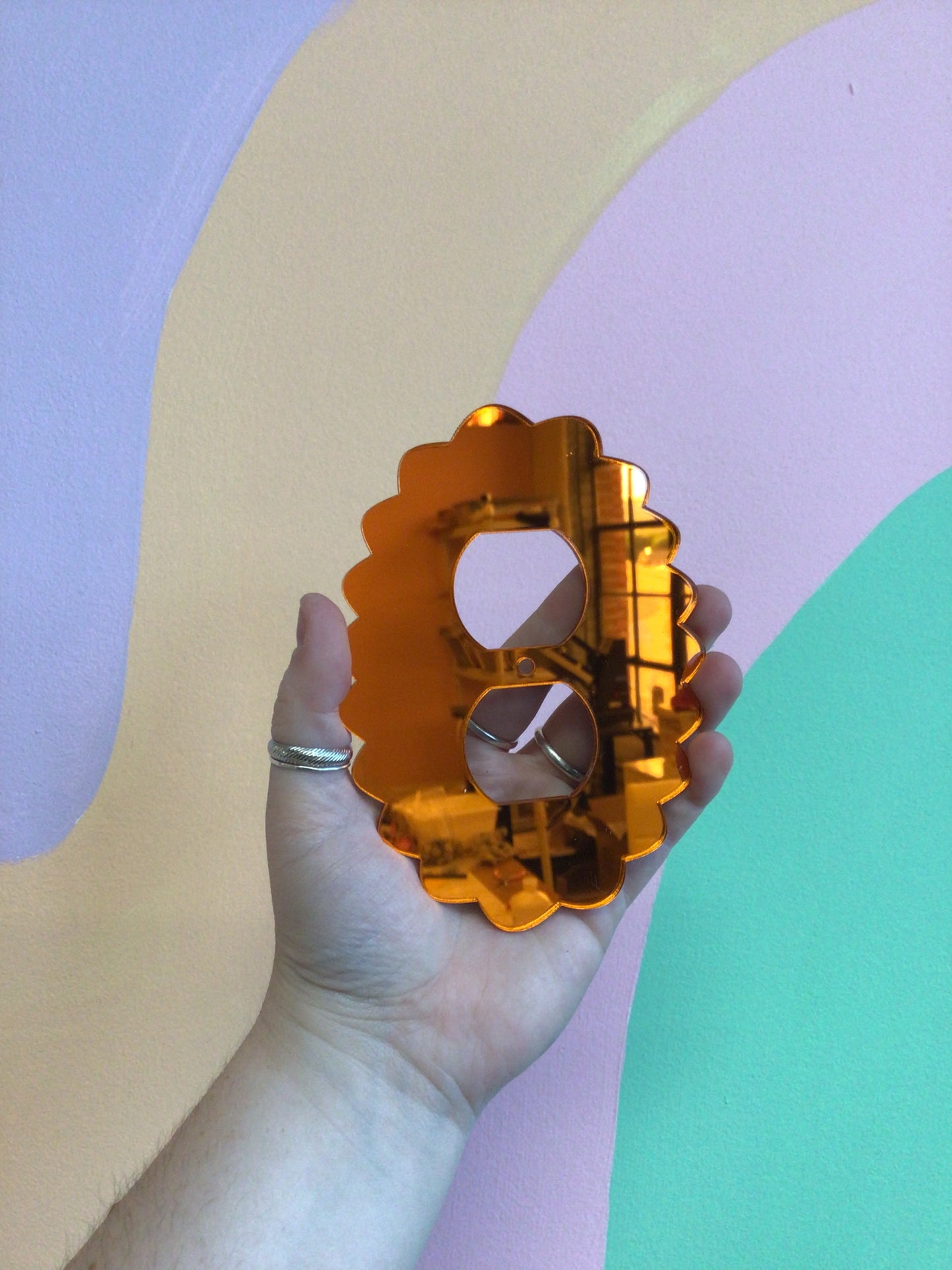 Orange Mirror Outlet Covers