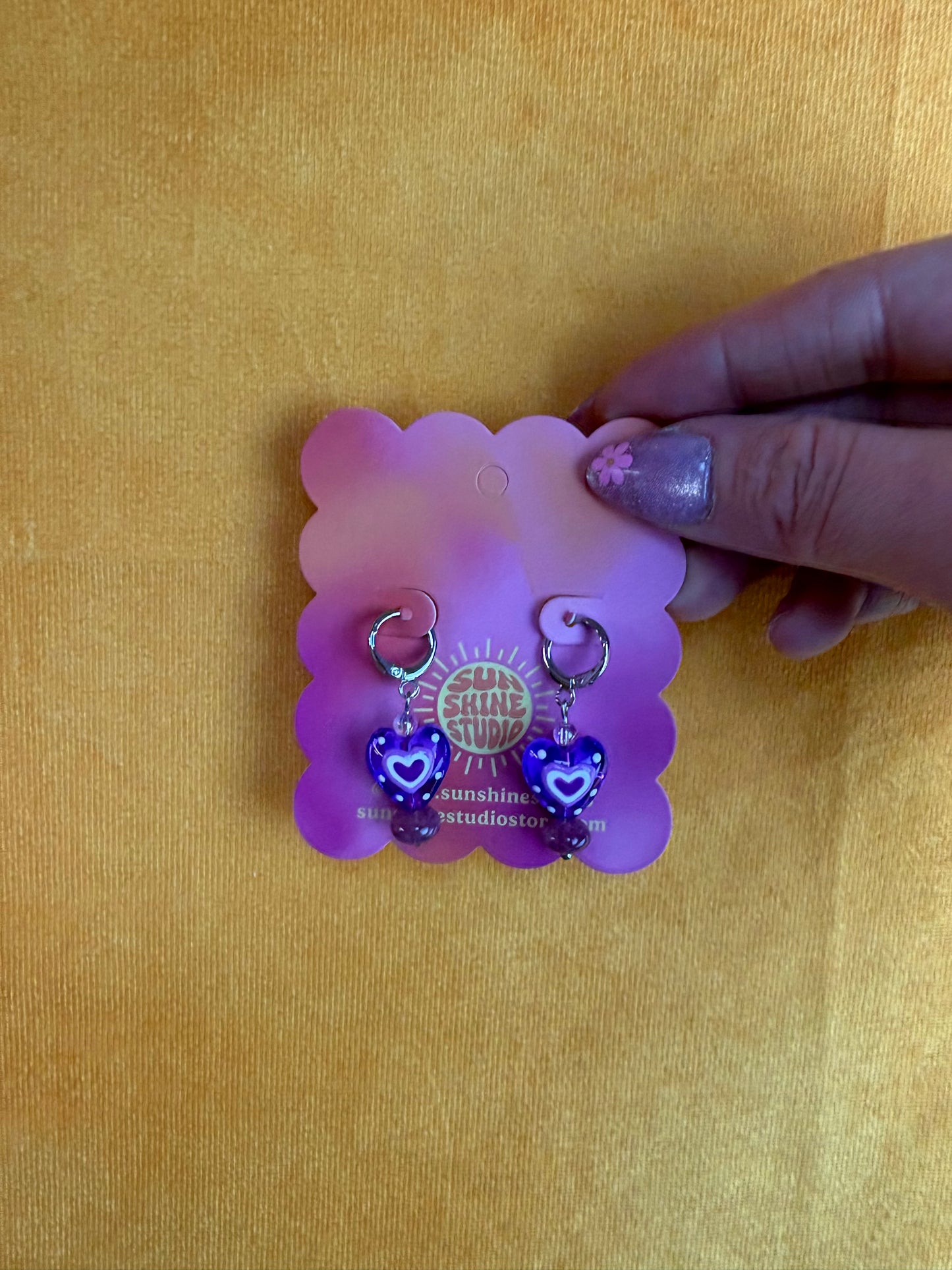 Art Pop Heart Dangle