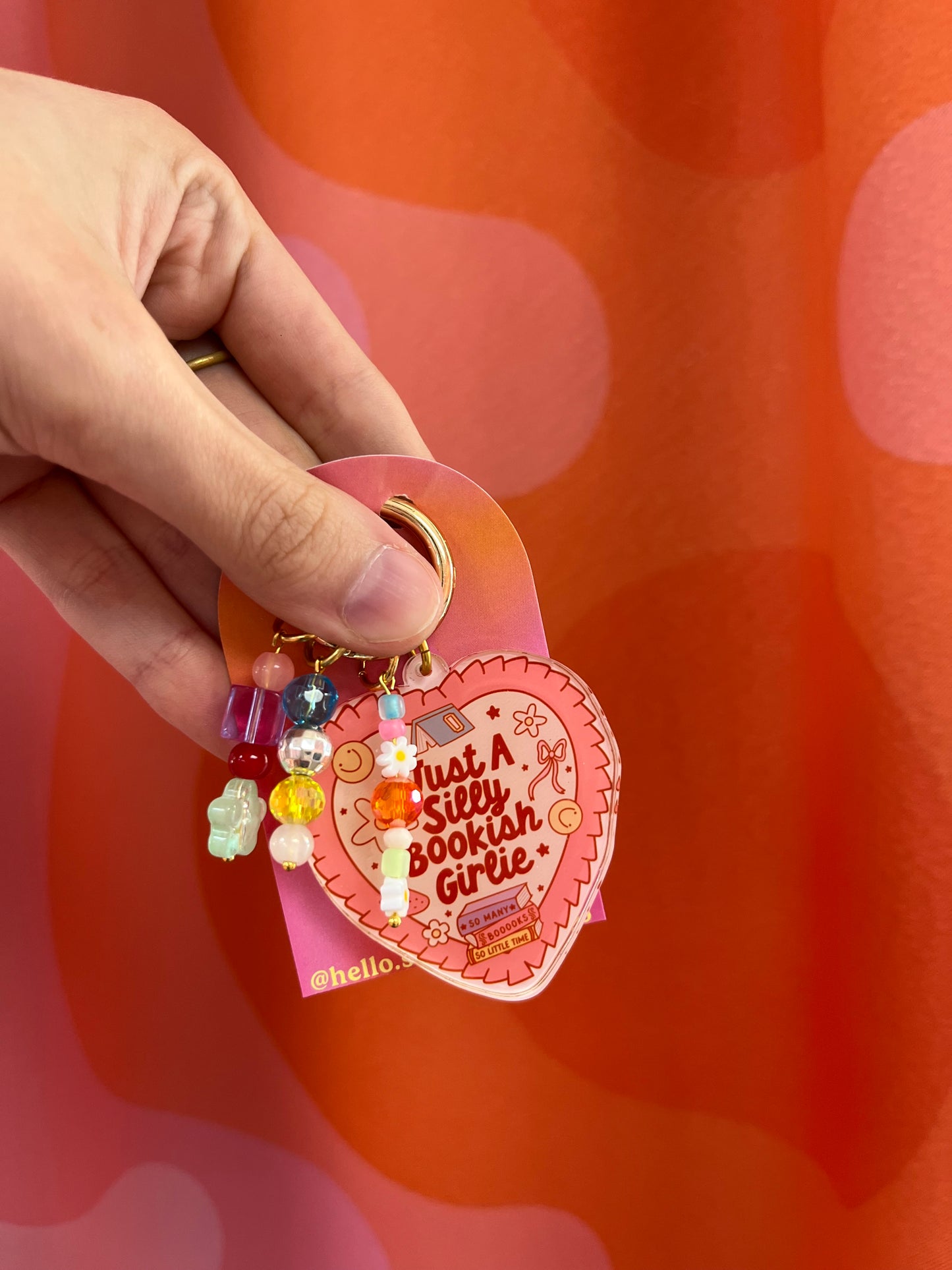 Just a Silly Bookish Girlie Bag Charm