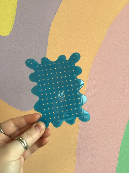 Ocean Blue Travel Earring Holder