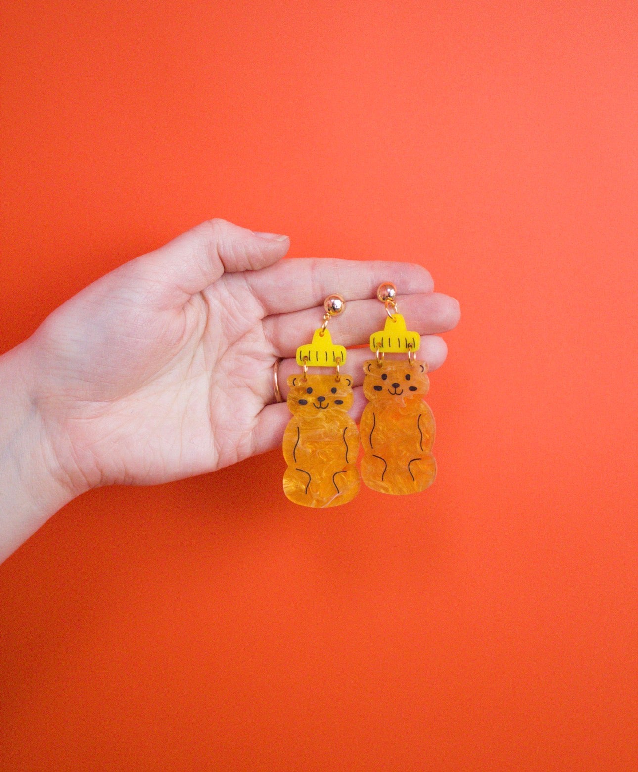 Honey Bear Earrings