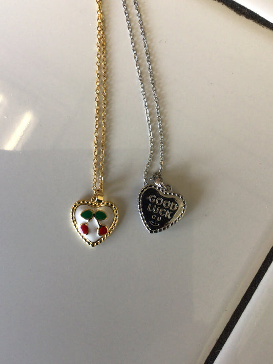 Good Luck Cherry Charm necklace