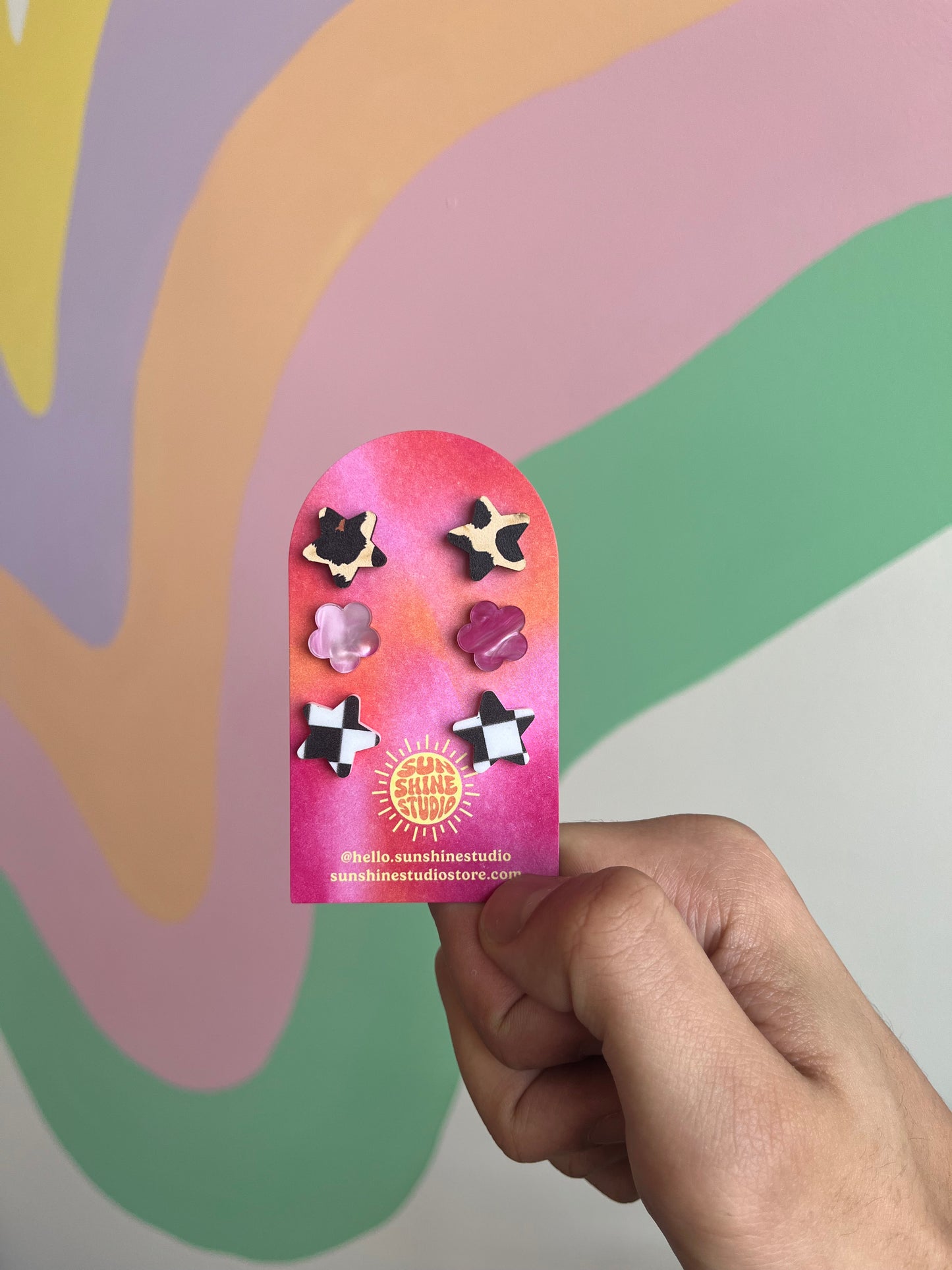 Colorful Printed Stud Pack