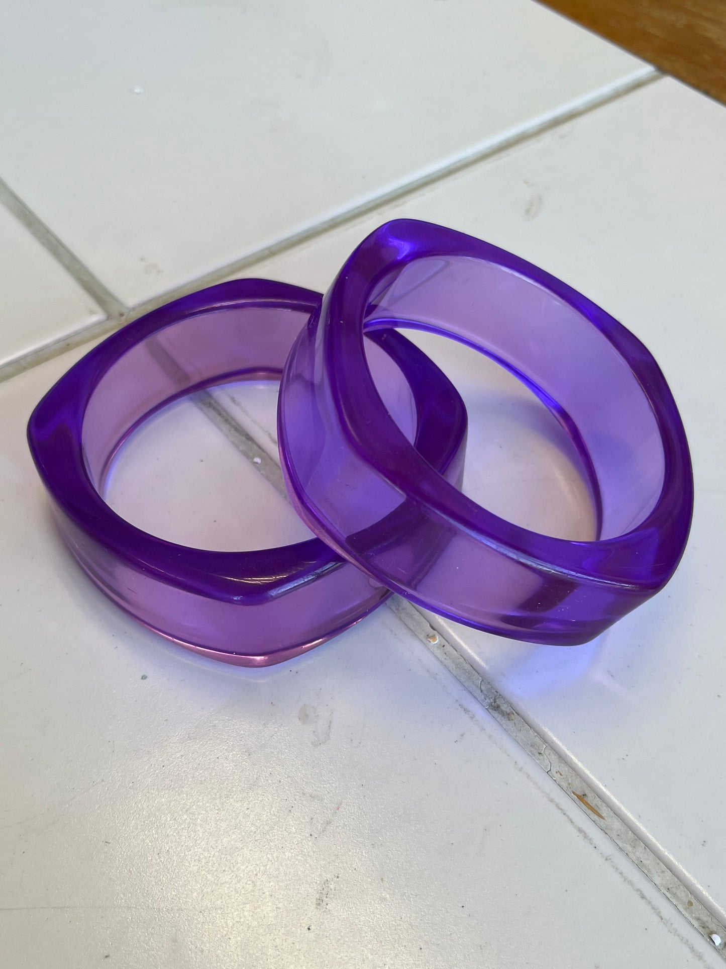 Transparent Acrylic Bangles