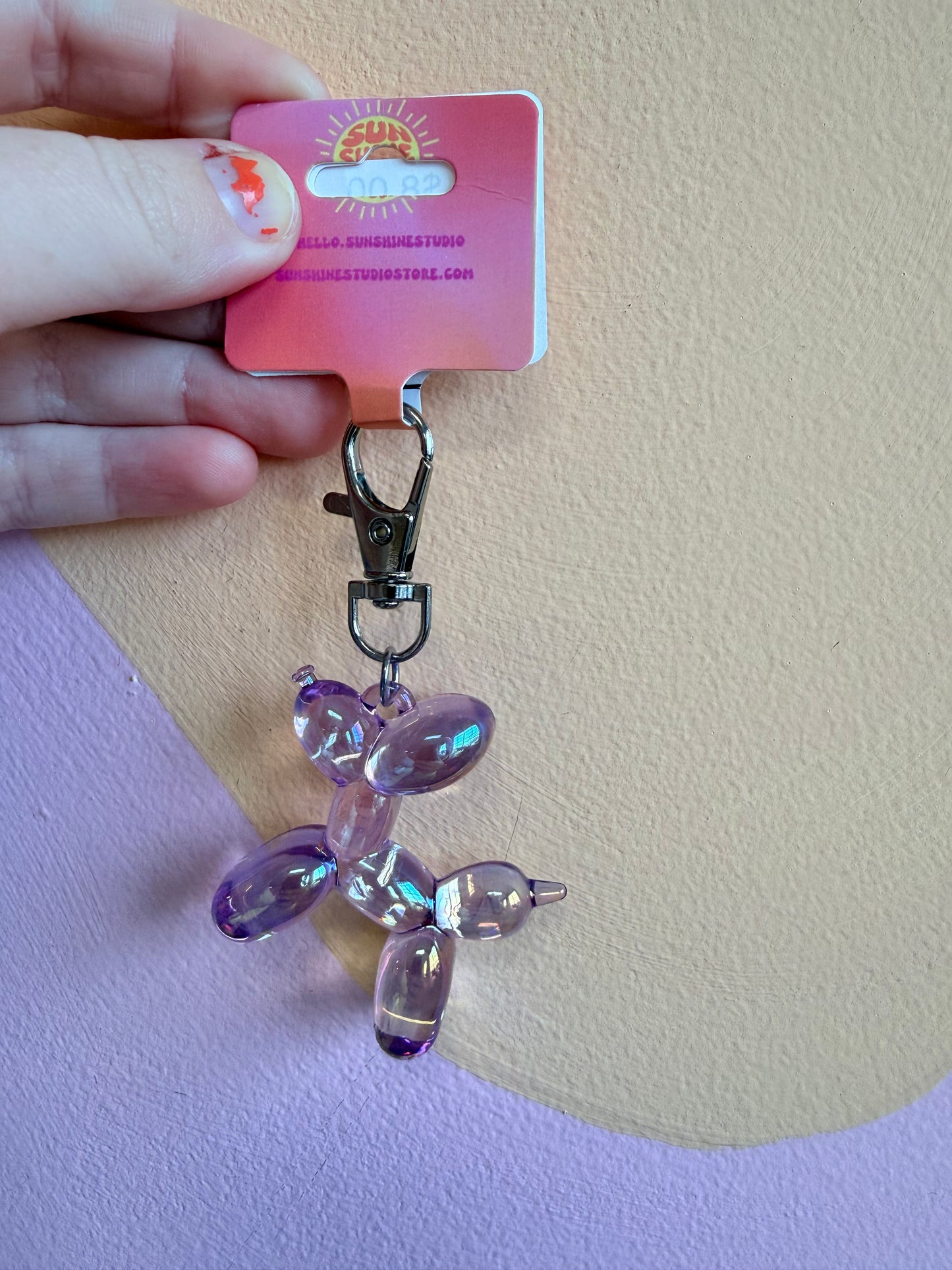 Balloon Animal Statement Keychain