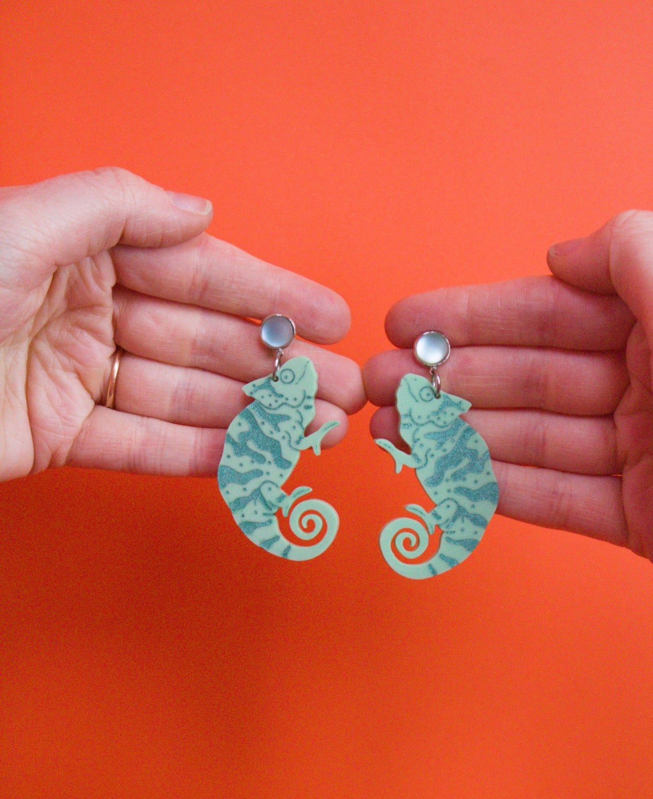 Chameleon Dangle Earring