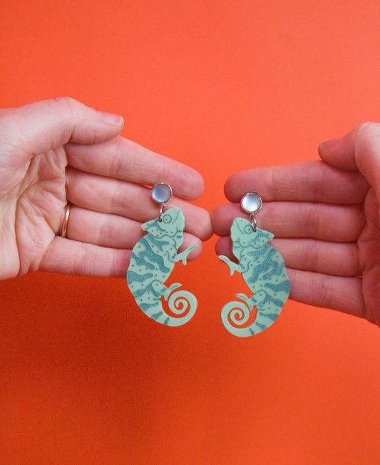 Chameleon Dangle Earring