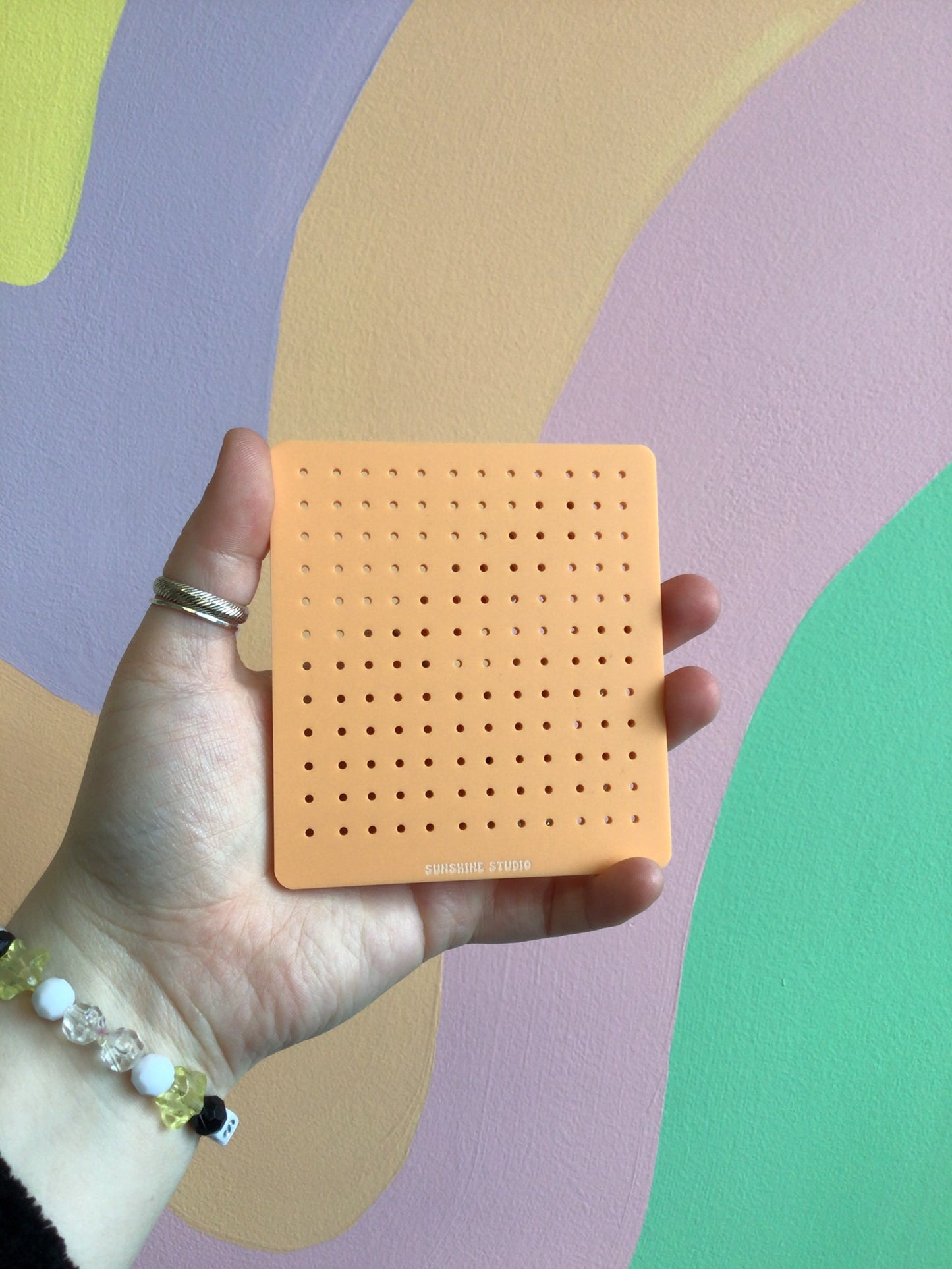 Orange Cream Travel Earring Holder