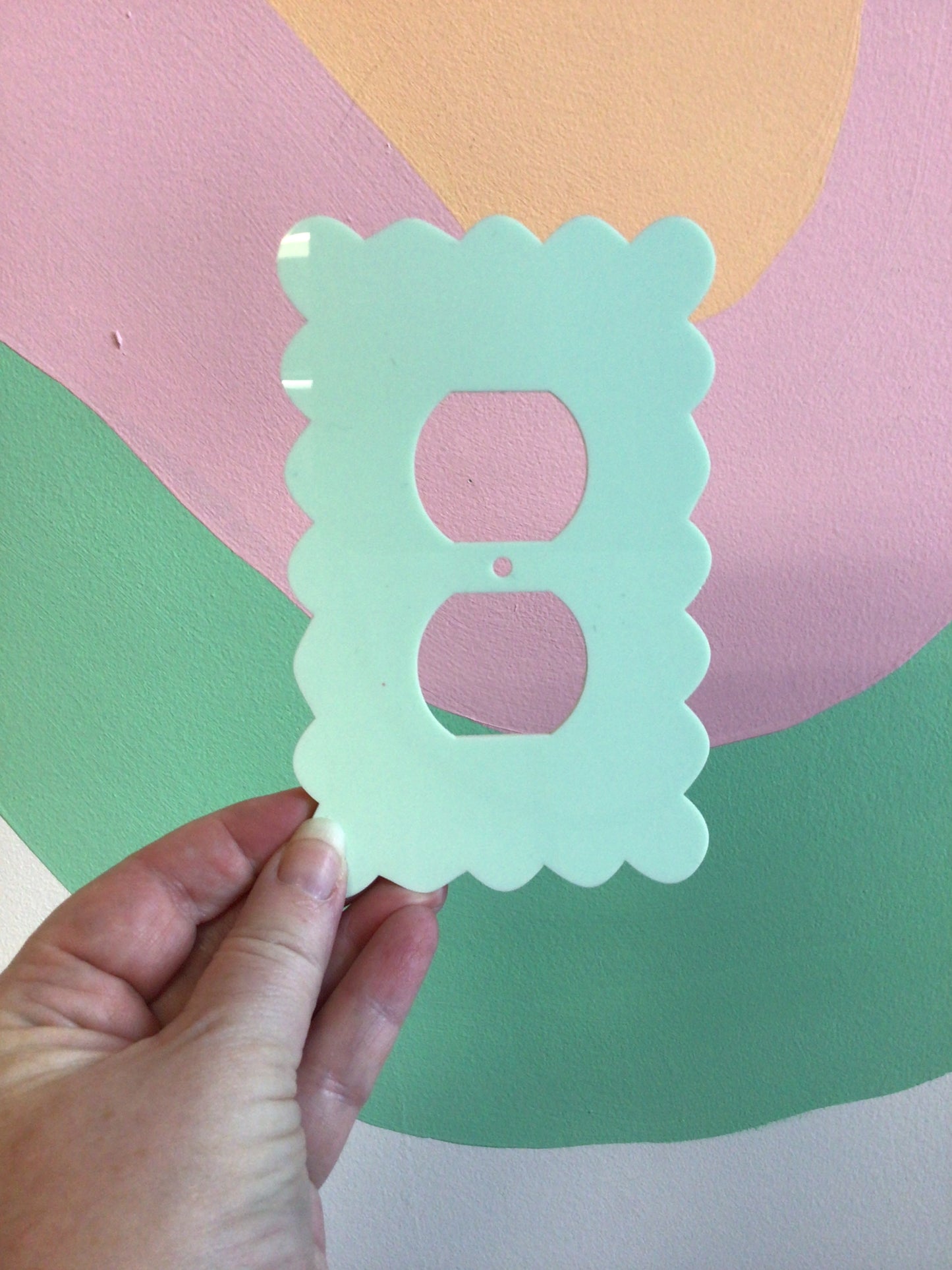 Pastel Green Outlet Cover