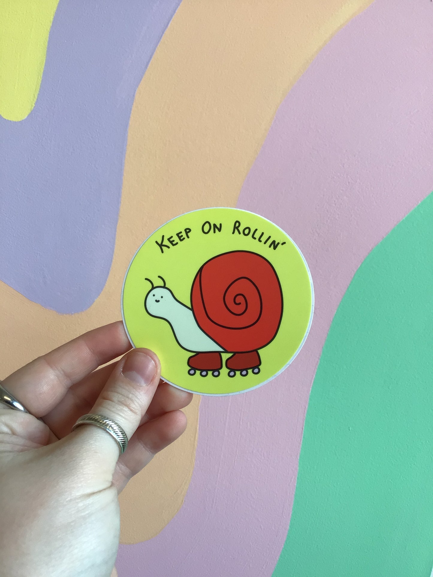 “Keep on Rollin’” Sticker