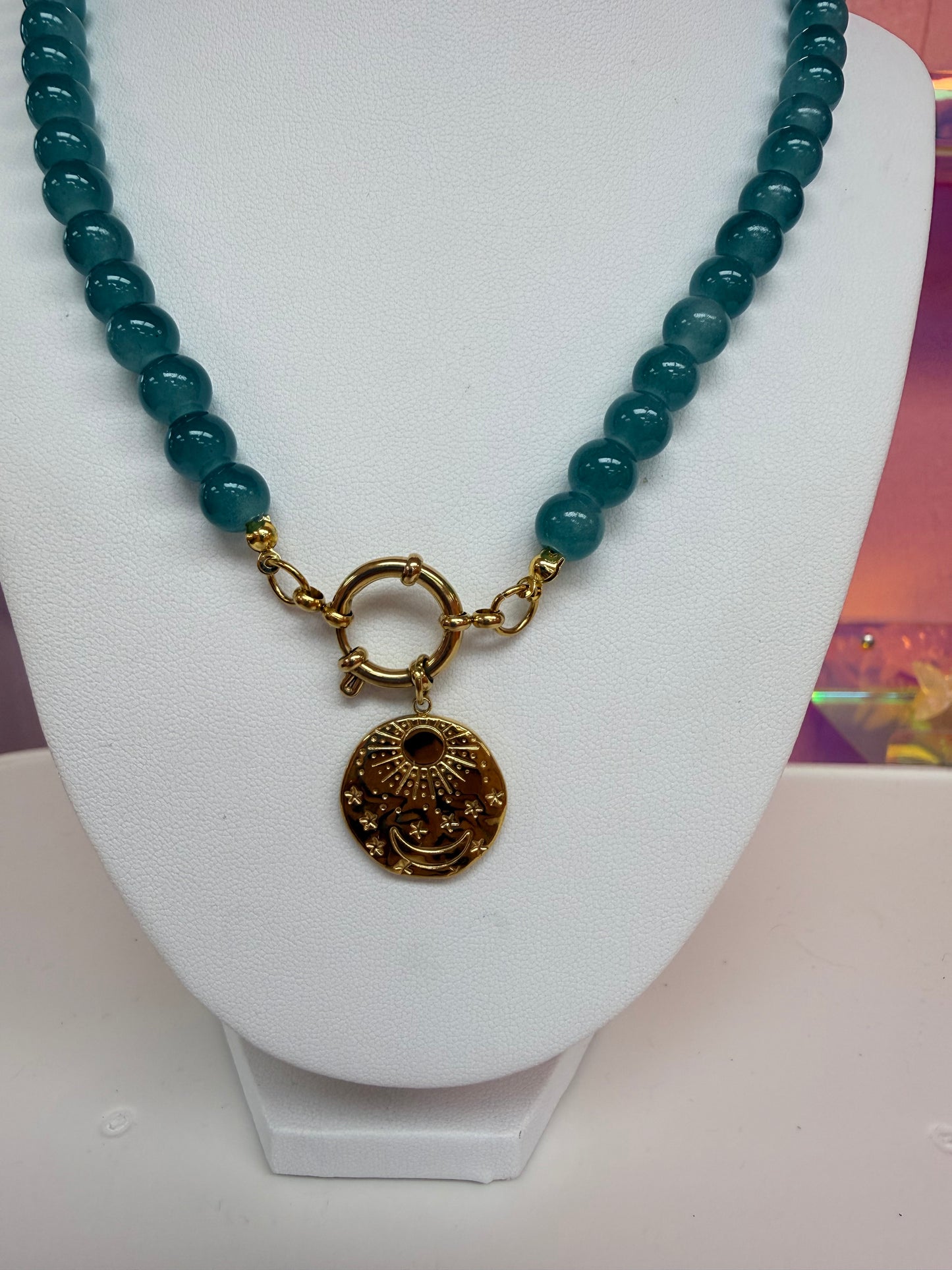 Gracie Titanium Beaded Necklace
