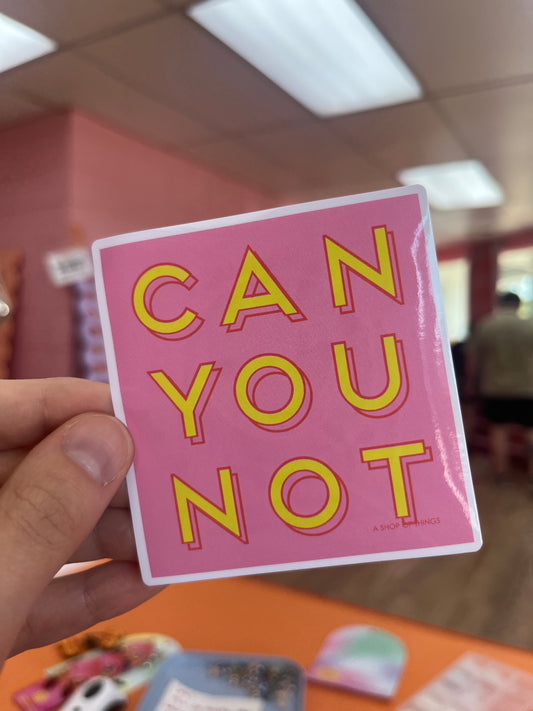 Can you not sticker