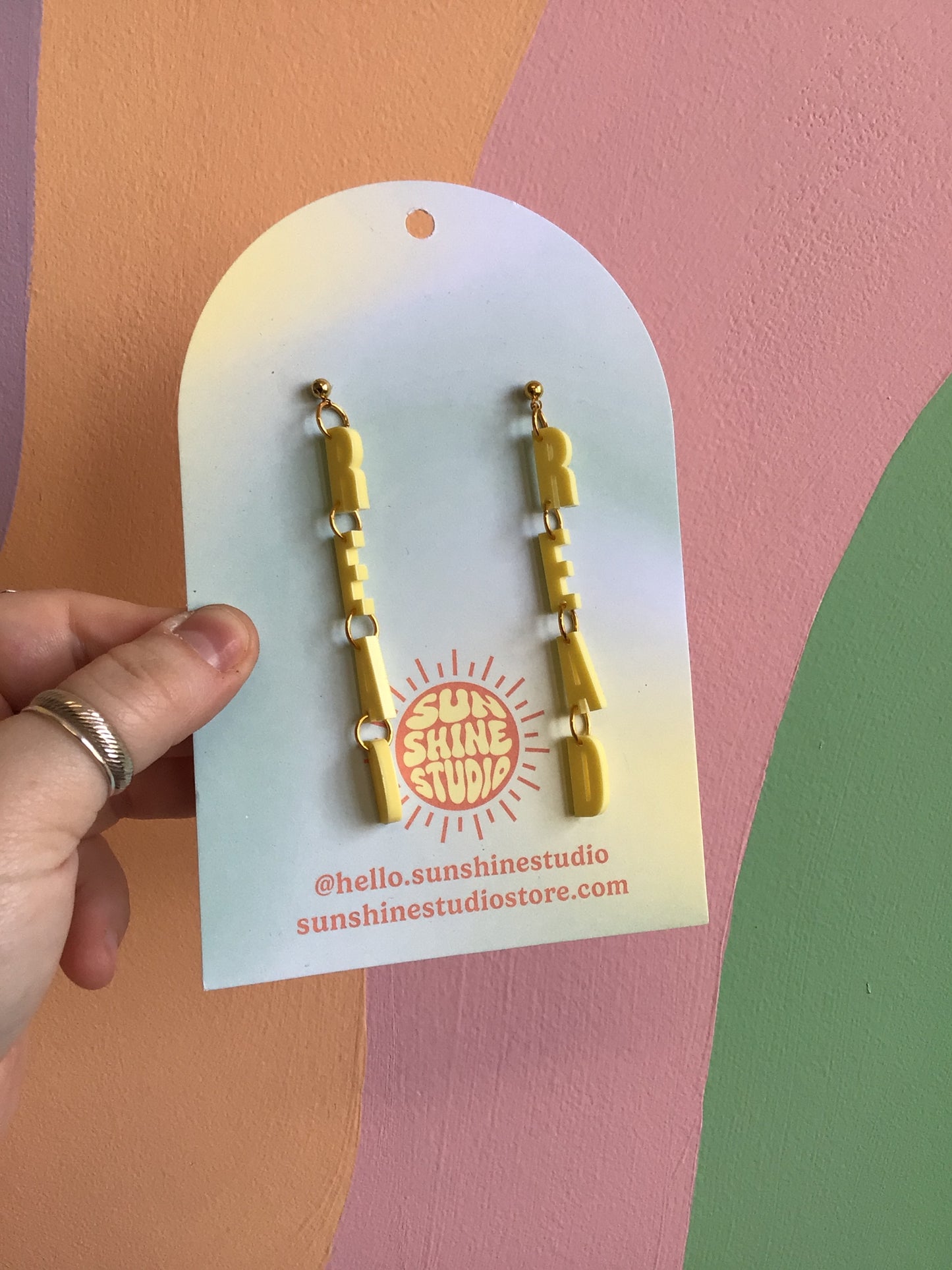 "READ MORE" Dangle Earrings