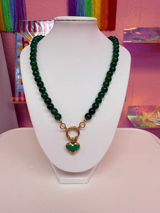 Billie Titanium Beaded Necklace
