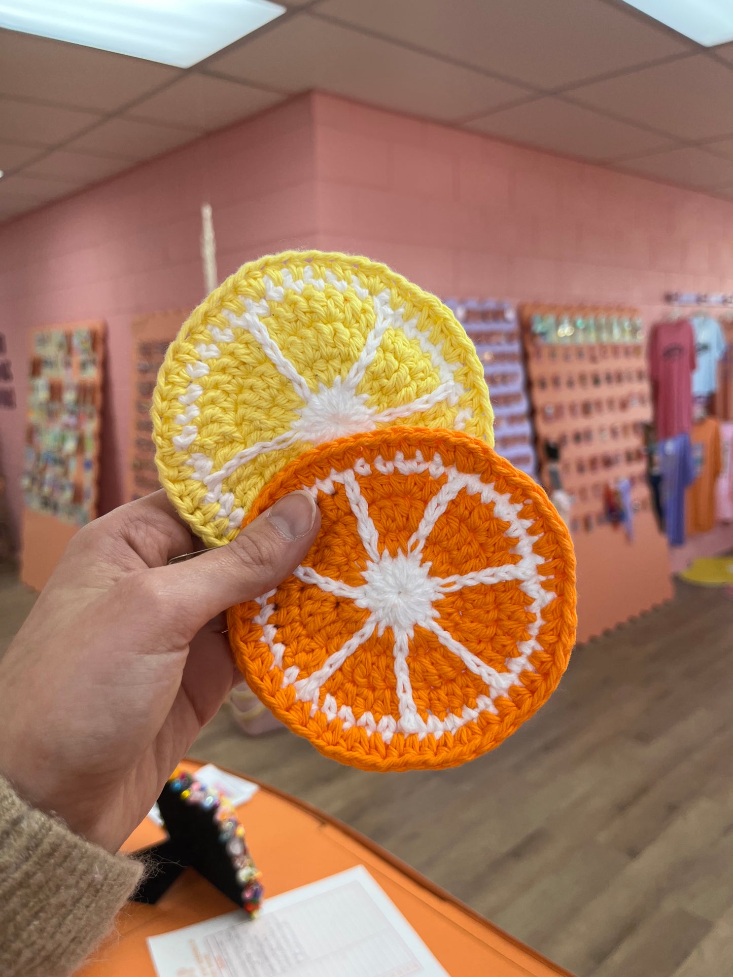 Crochet Fruit Coaster