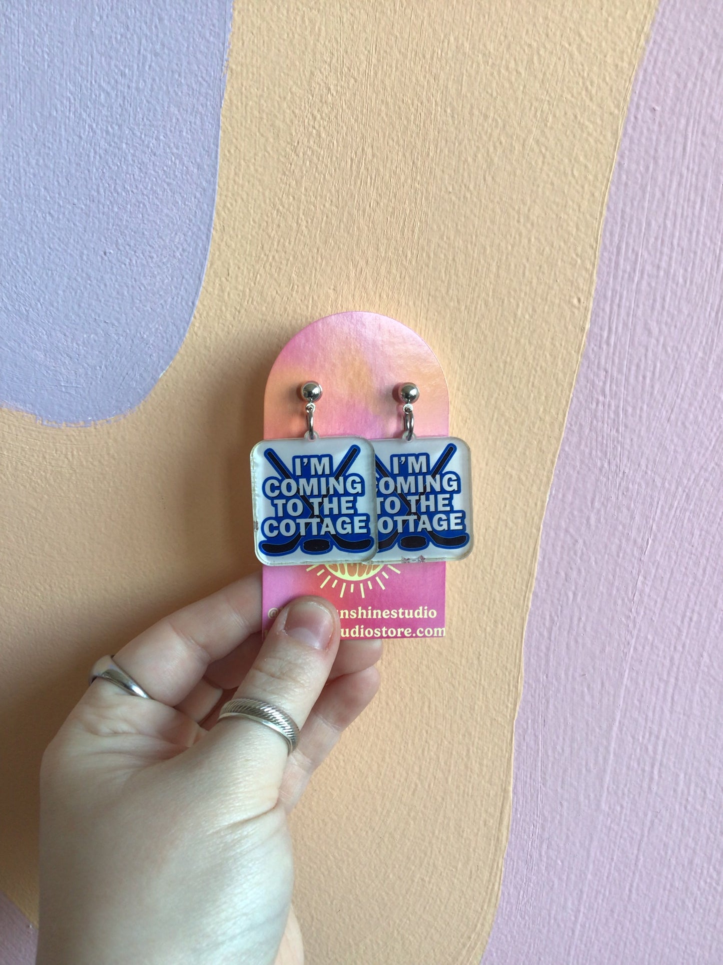 I’m Coming to the Cottage Heated Rivalry Earrings