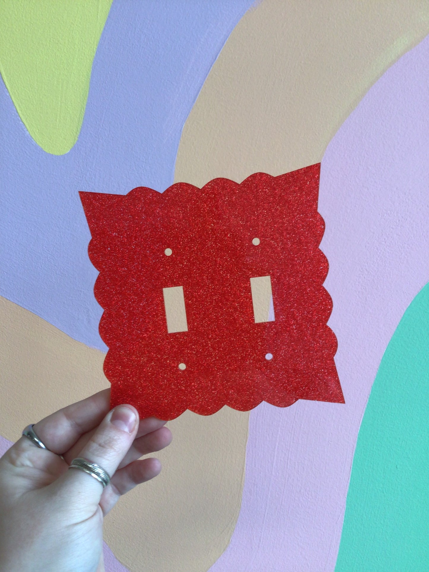 Ruby Glitter Outlet Covers