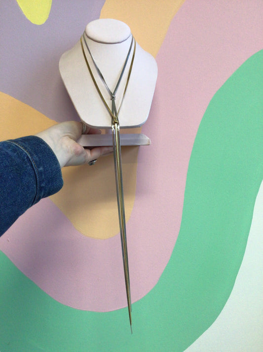Flat Chain Bolo Necklace