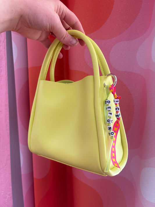 Abolish ICE ribbon bag charm 6”