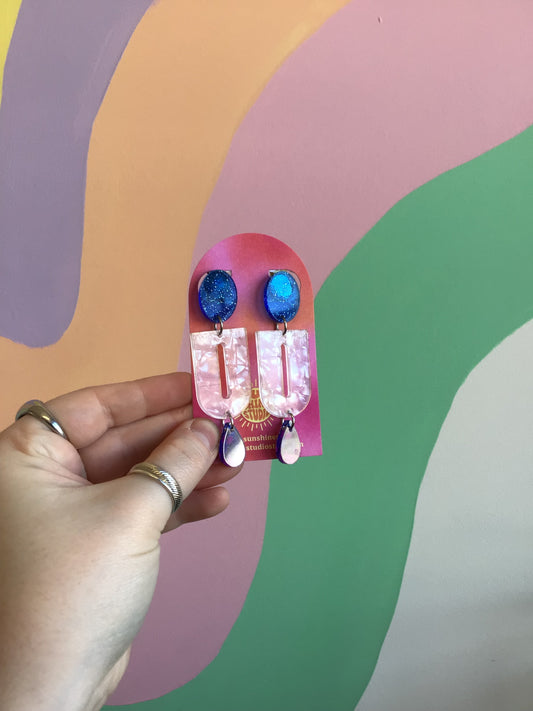 Ethereal Ellipse Clip-On Earrings