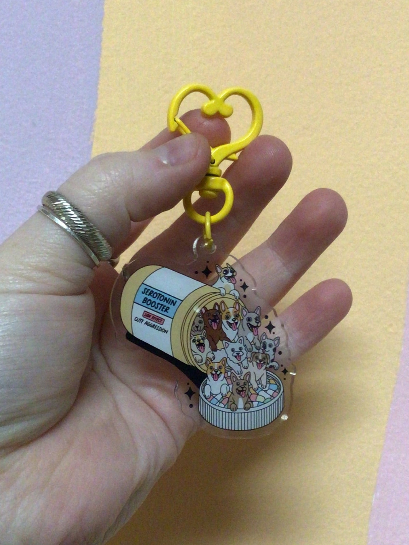 "Serotonin Boosters" Dog Keychain