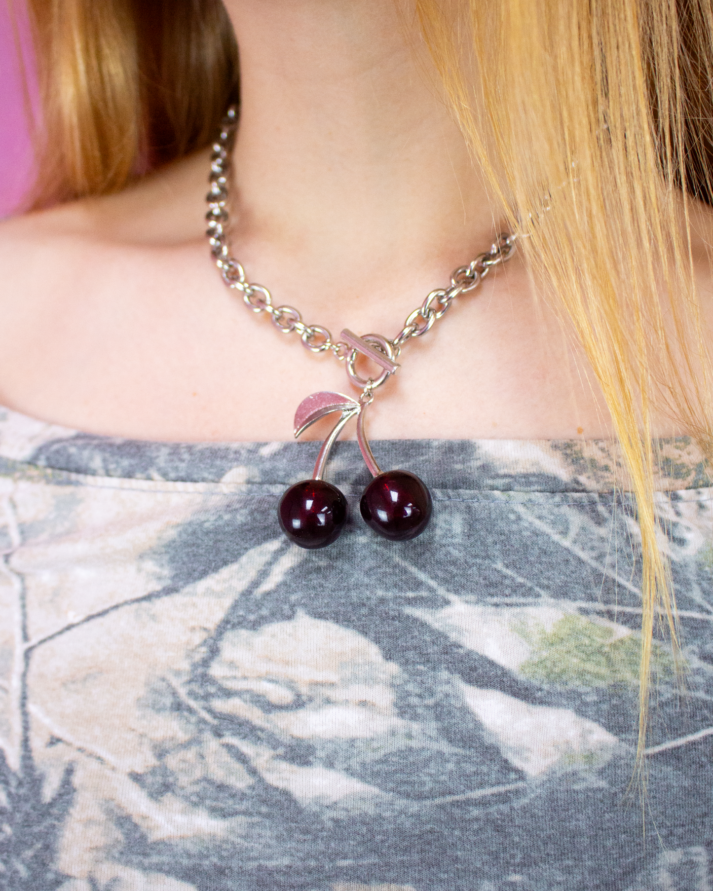 Cherry Chain Necklace