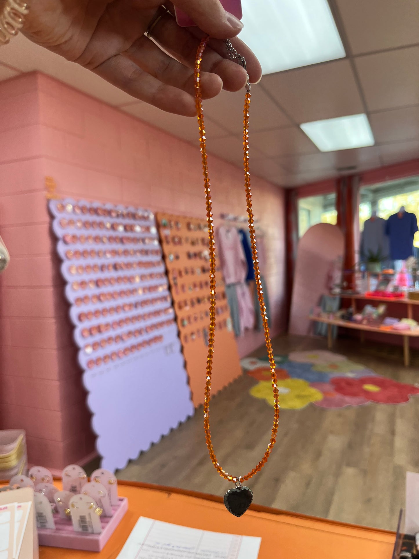 Be Soft and Radical Beaded Charm Necklace