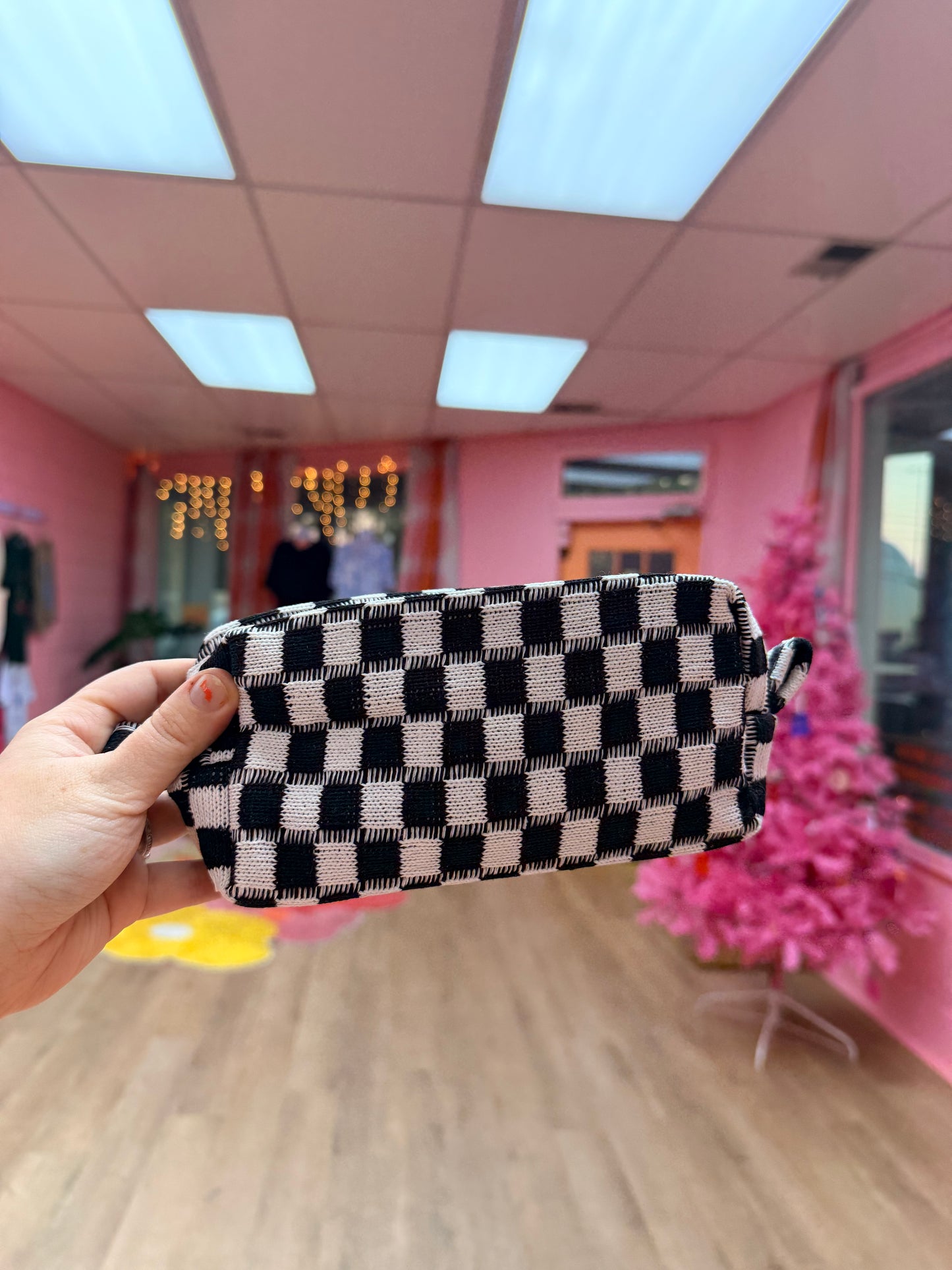 Knitted Cosmetics Bag