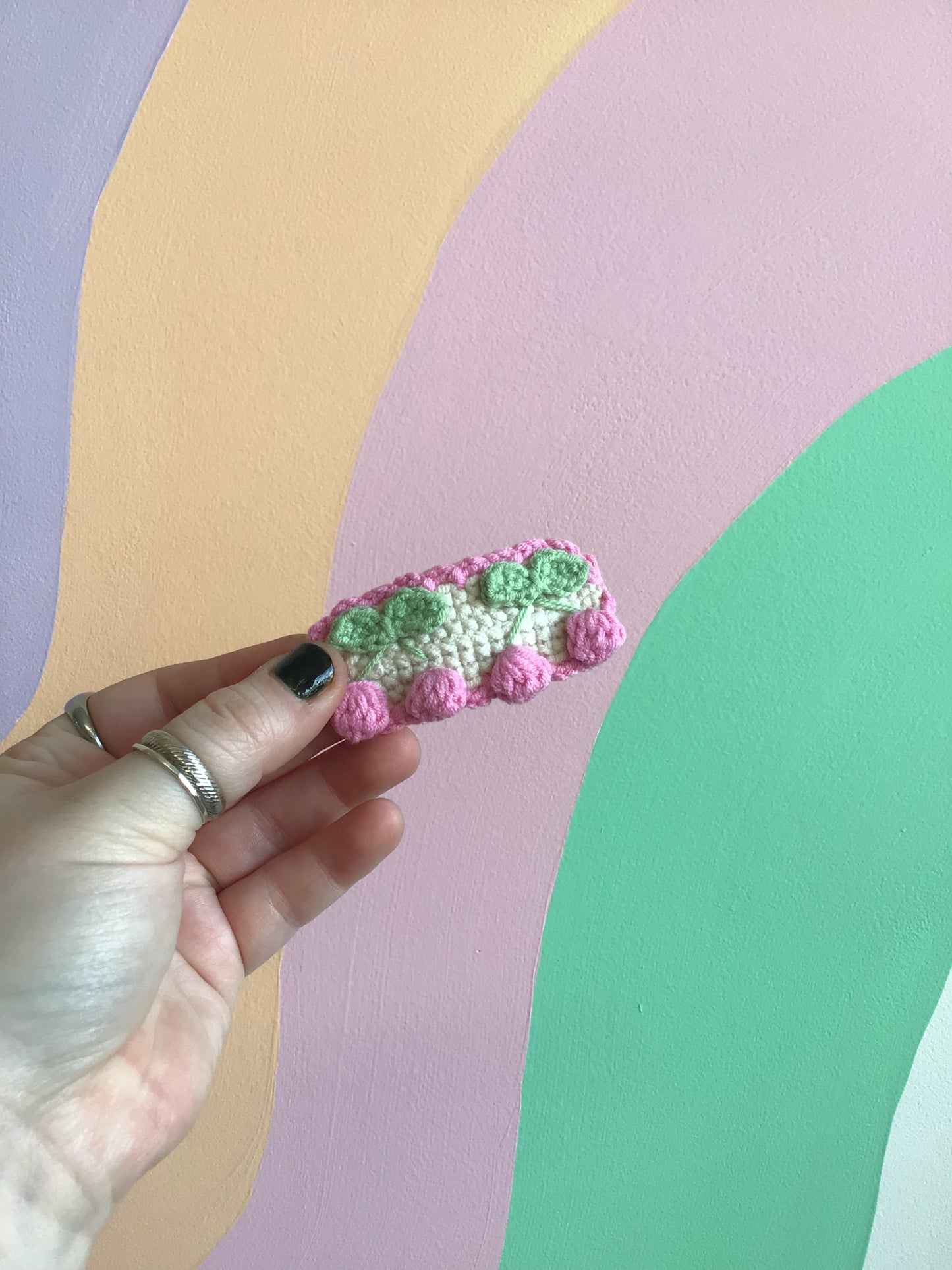 Crocheted Hair Clips